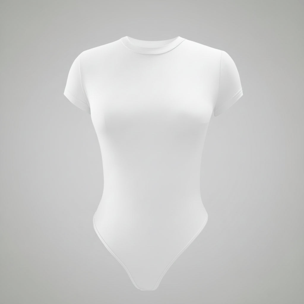 Zypo Sculpt Basic Casual Short-sleeved Round Neck Bodysuit