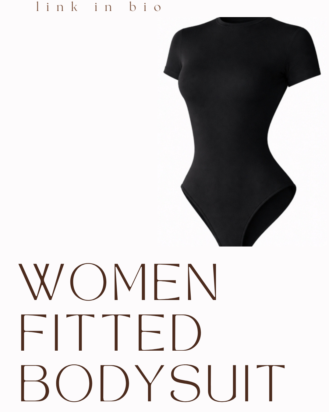 Zypo Sculpt Basic Casual Short-sleeved Round Neck Bodysuit