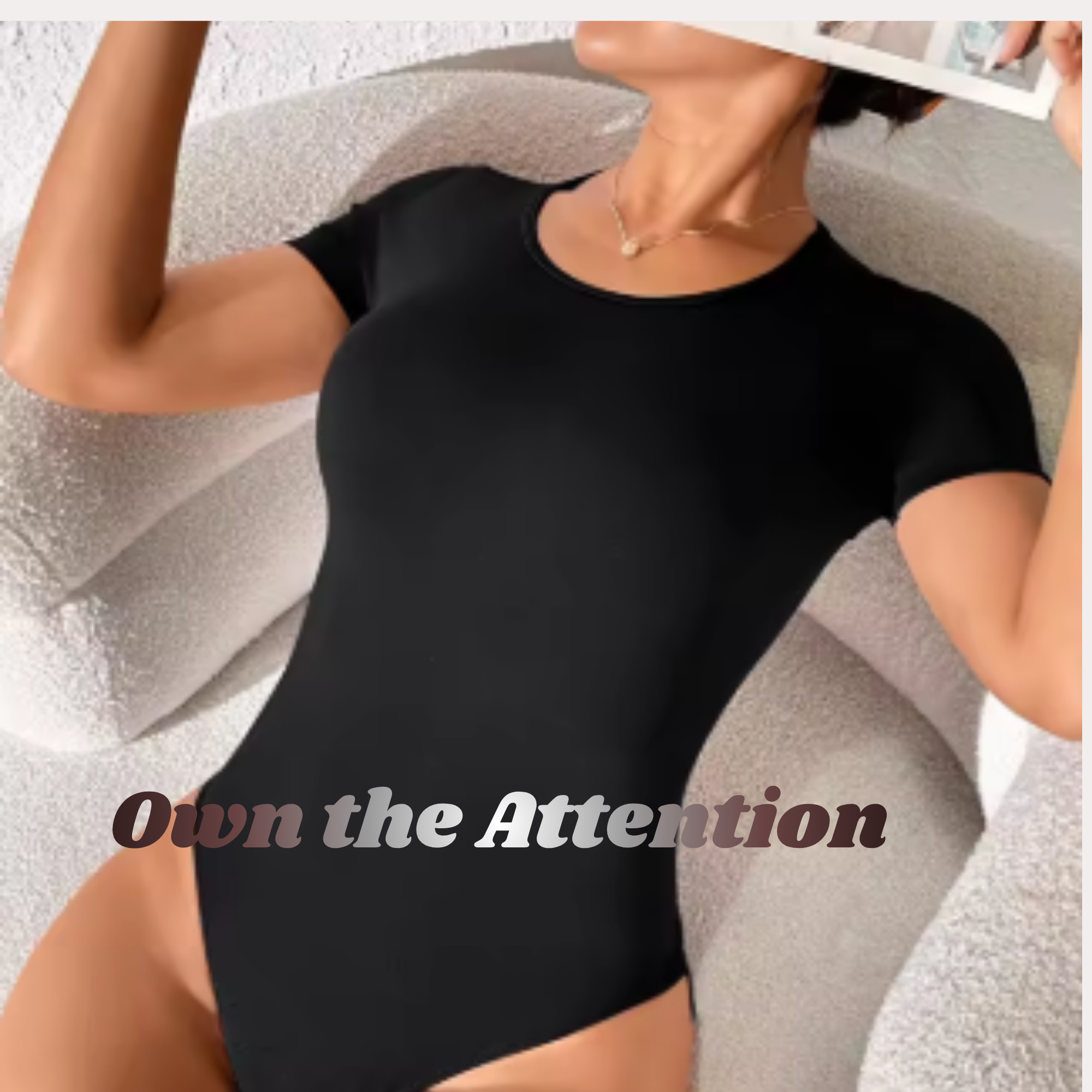 Zypo Sculpt Basic Casual Short-sleeved Round Neck Bodysuit