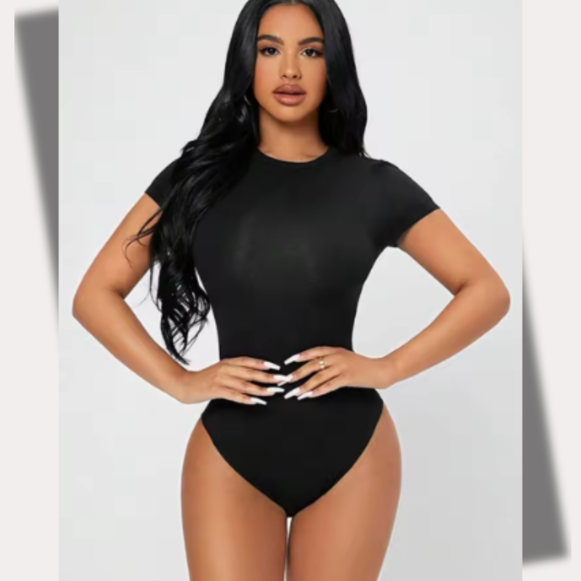 Zypo Sculpt Basic Casual Short-sleeved Round Neck Bodysuit