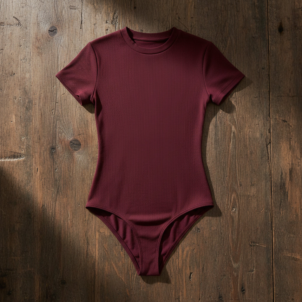 Zypo Sculpt Basic Casual Short-sleeved Round Neck Bodysuit