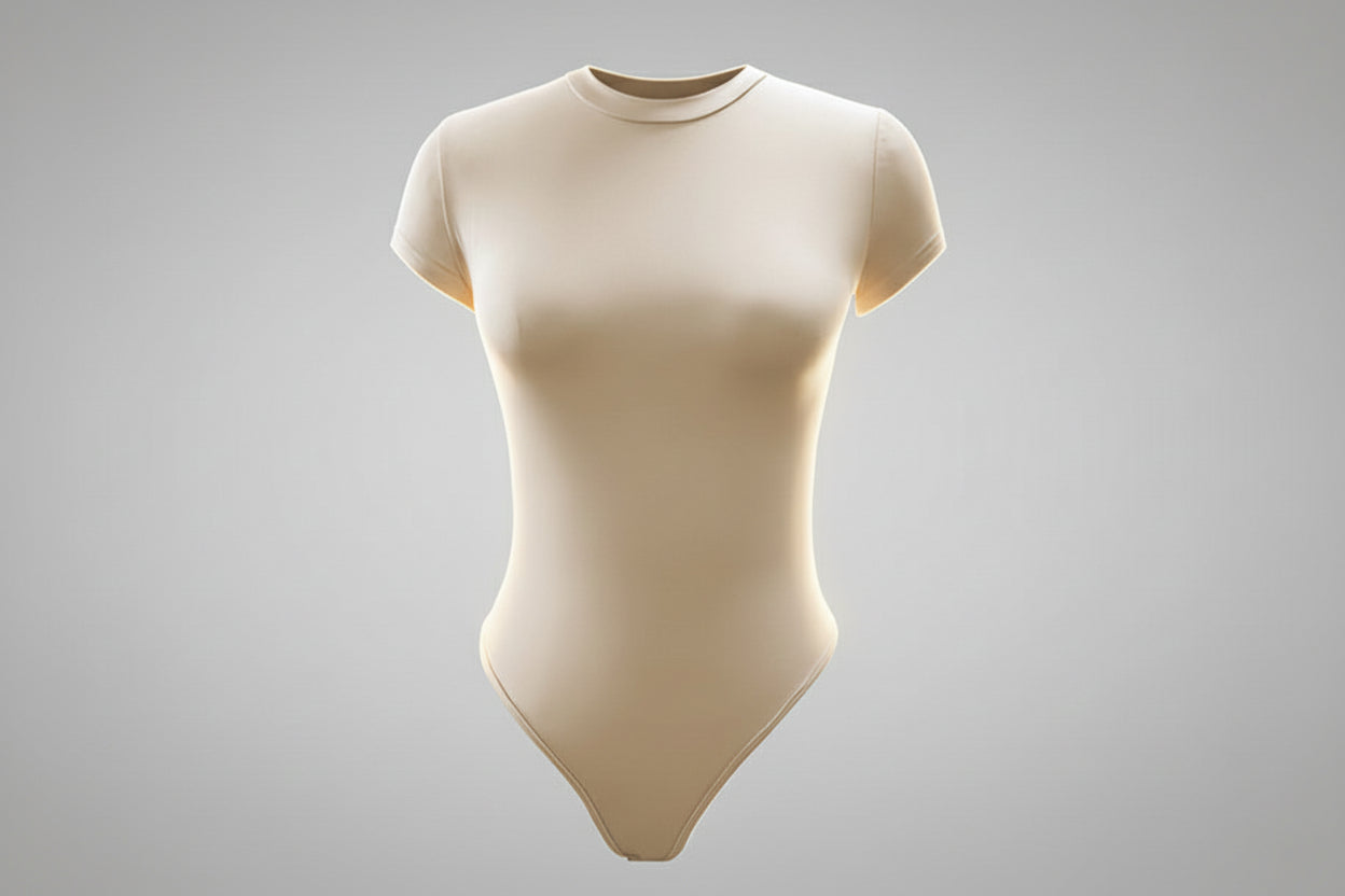 Zypo Sculpt Basic Casual Short-sleeved Round Neck Bodysuit